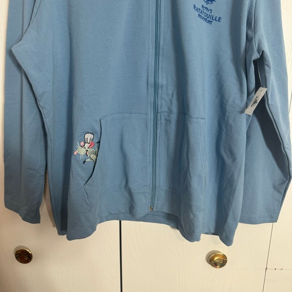 NWT. Disney Remy’s Ratatouille Adventure Zip up Hoodie 1X. blue zip-up hoodie - Picture 3 of 14